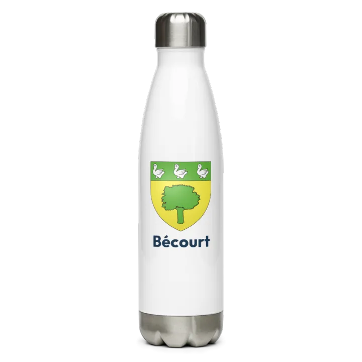 Gourde inox blason de Bécourt