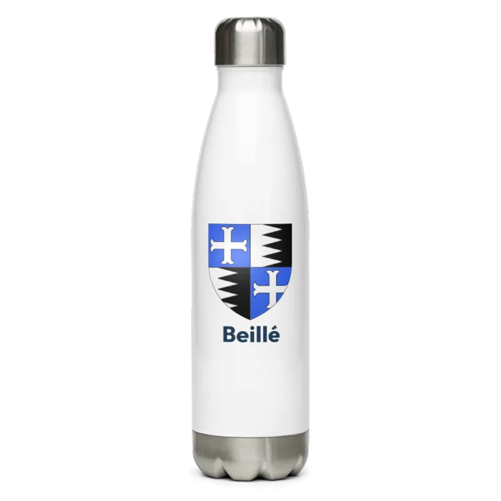 Gourde inox — blason de Beillé