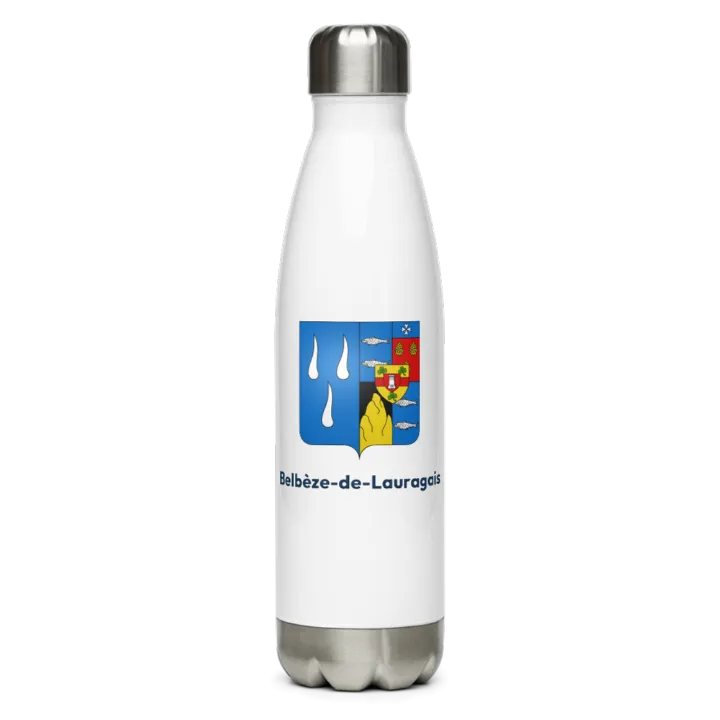 Gourde inox — blason de Belbèze-de-Lauragais