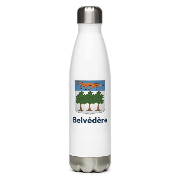 Gourde inox blason de Belvédère