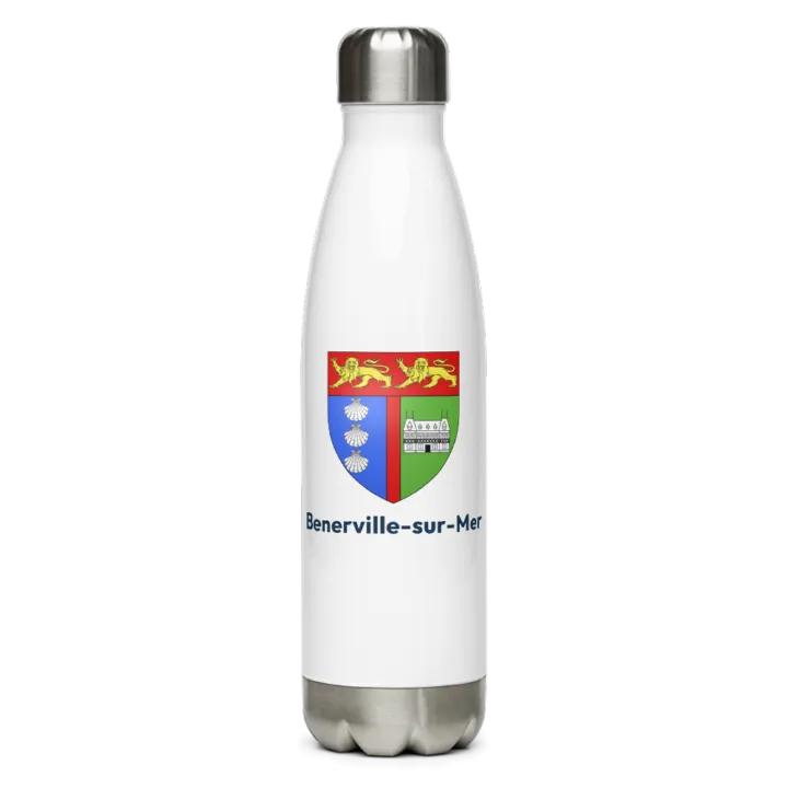 Gourde inox — blason de Benerville-sur-Mer