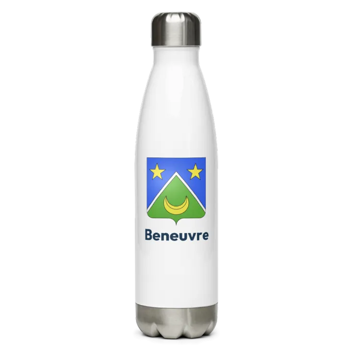 Gourde inox — blason de Beneuvre