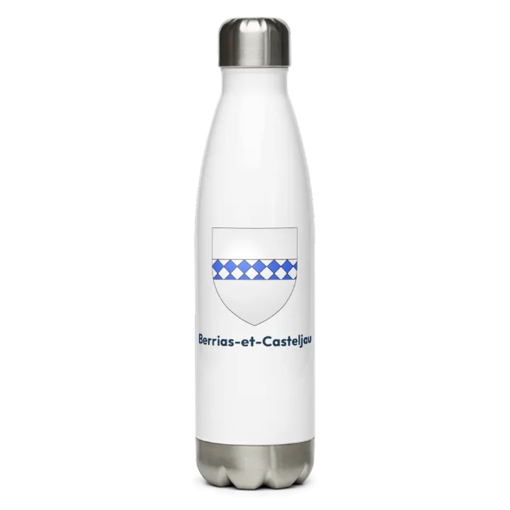 Gourde inox blason de Berrias-et-Casteljau