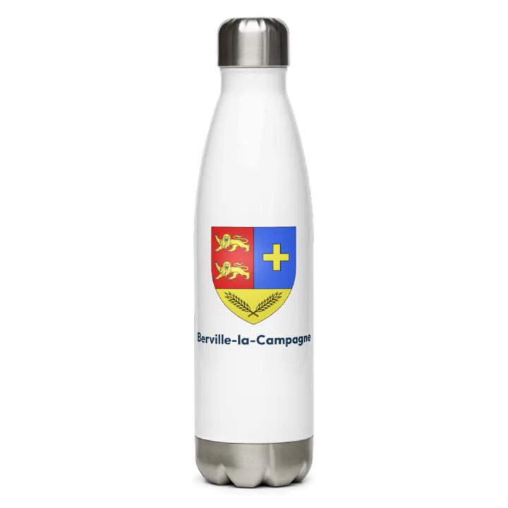 Gourde inox blason de Berville-la-Campagne