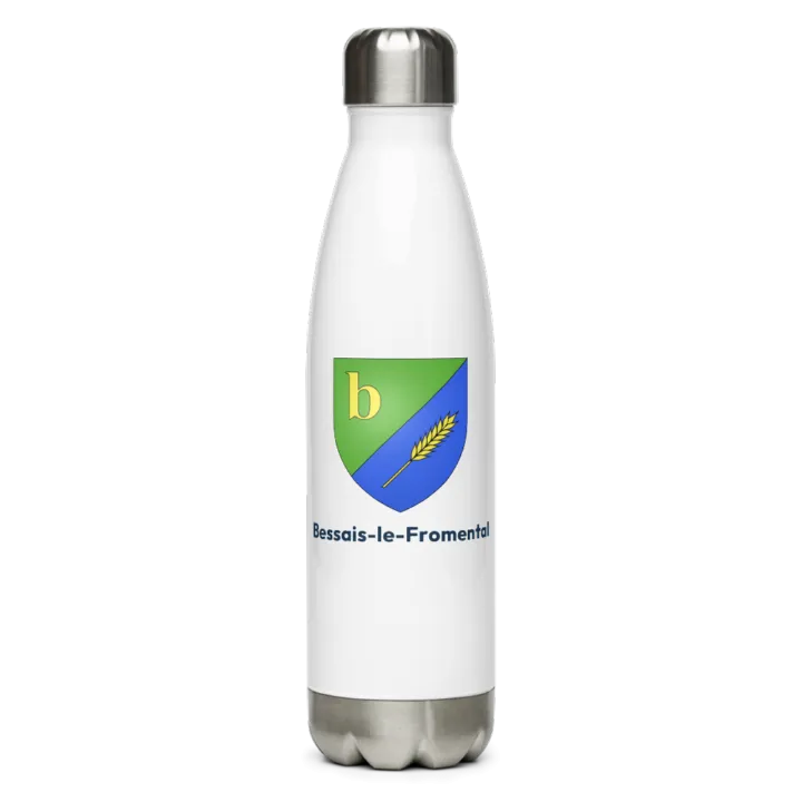 Gourde inox blason de Bessais-le-Fromental