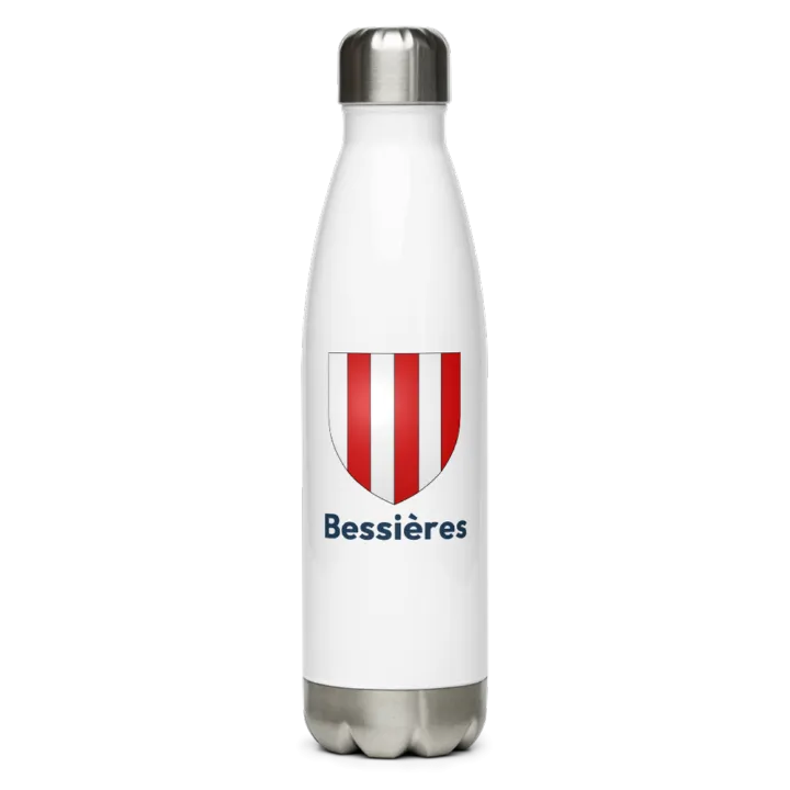 Gourde inox — blason de Bessières