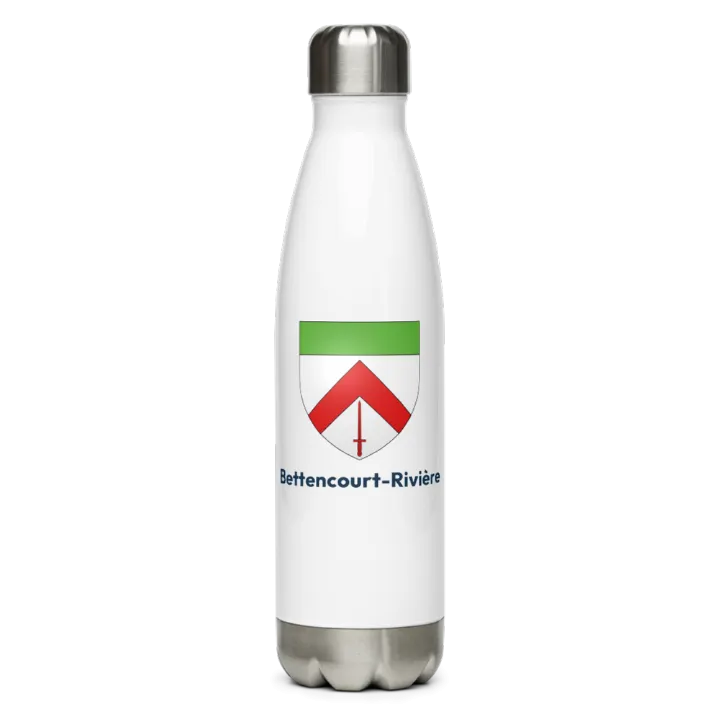 Gourde inox blason de Bettencourt-Rivière