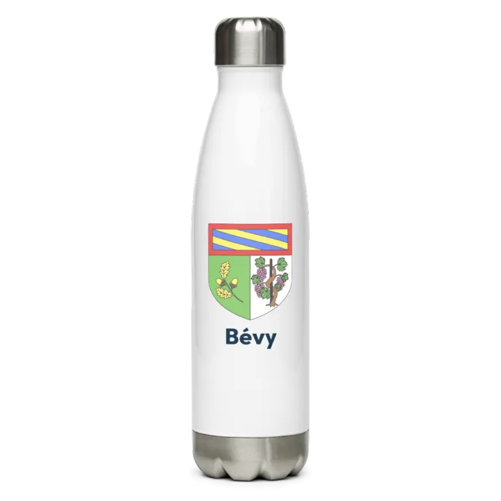Gourde inox — blason de Bévy