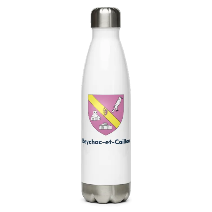 Gourde inox blason de Beychac-et-Caillau