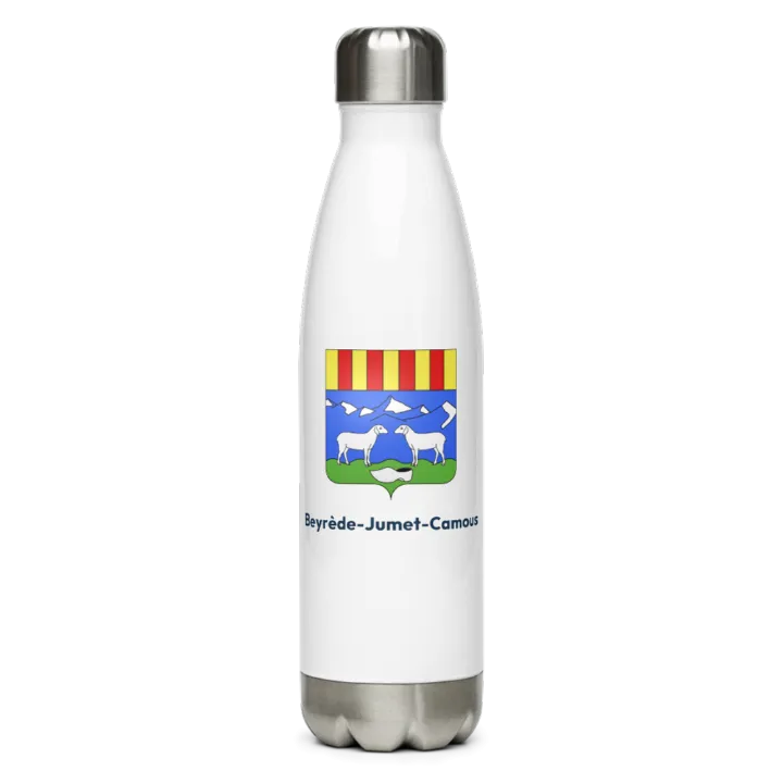 Gourde inox blason de Beyrède-Jumet-Camous