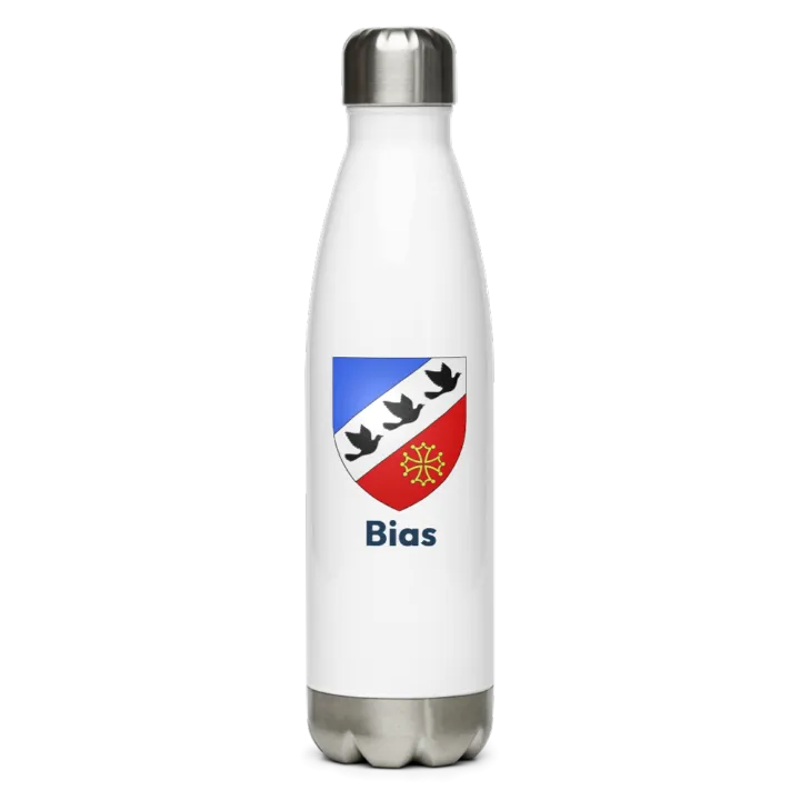 Gourde inox blason de Bias