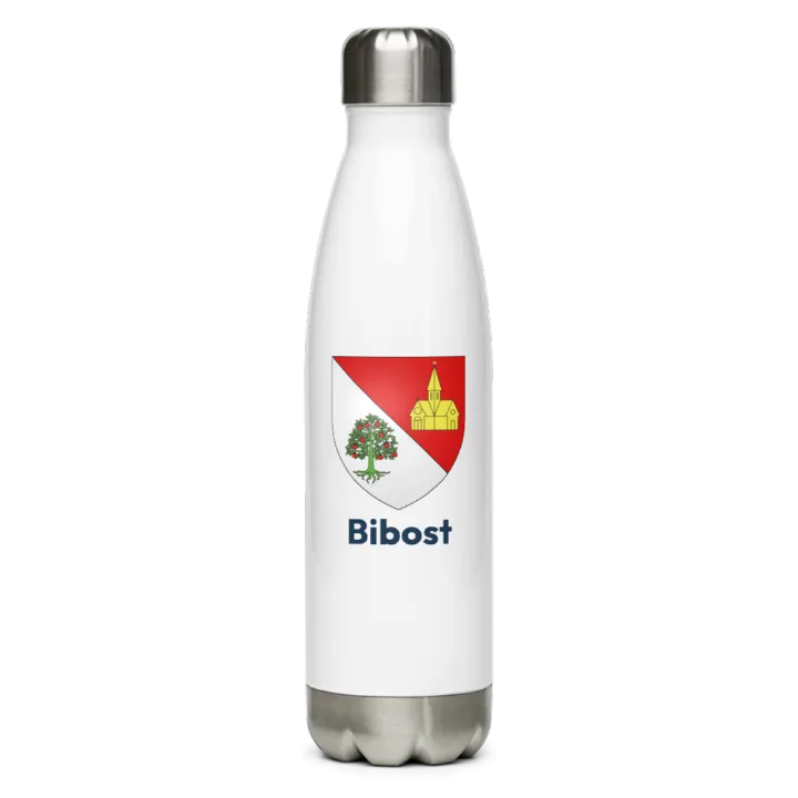 Gourde inox blason de Bibost