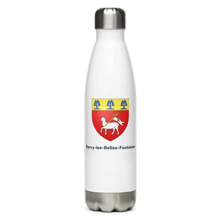 Gourde inox blason de Bierry-les-Belles-Fontaines