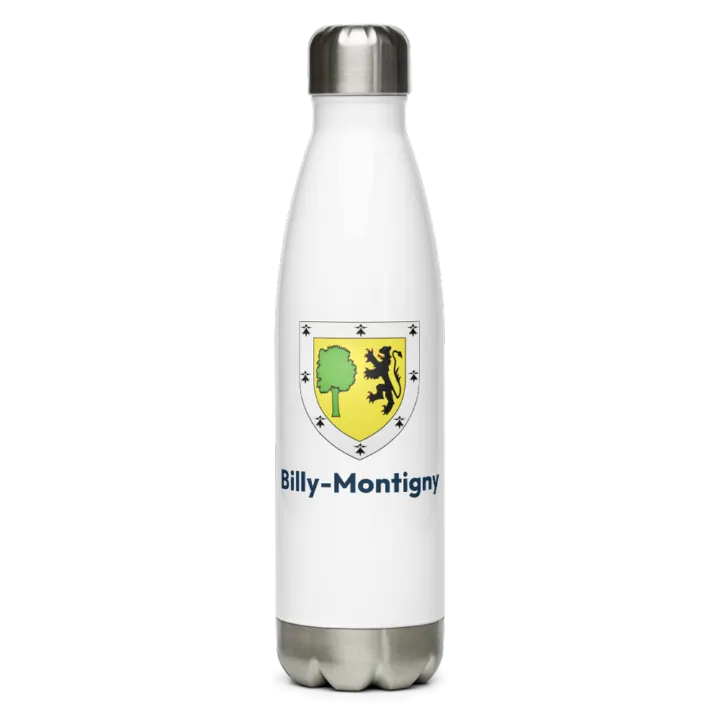 Gourde inox — blason de Billy-Montigny