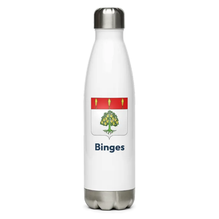 Gourde inox blason de Binges