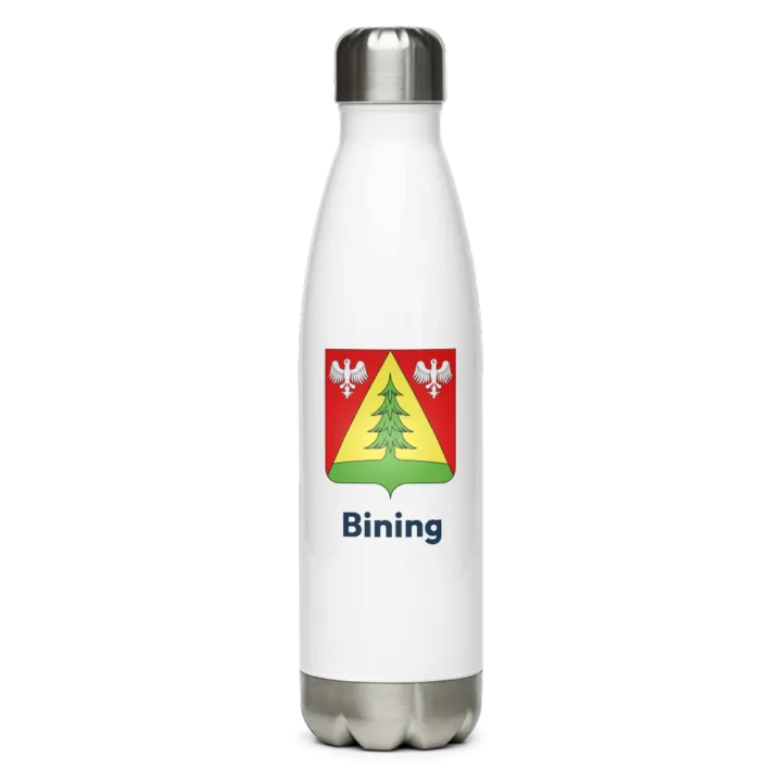 Gourde inox blason de Bining