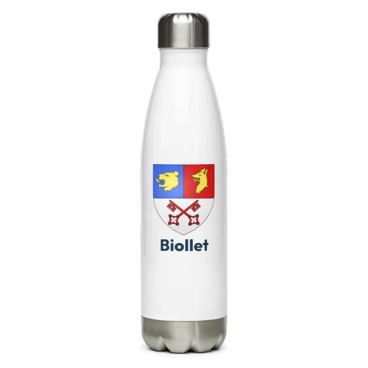 Gourde inox blason de Biollet