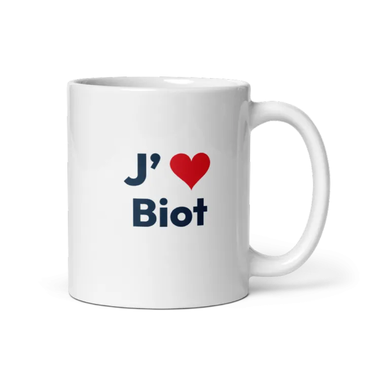 Mug « J’❤ Biot »