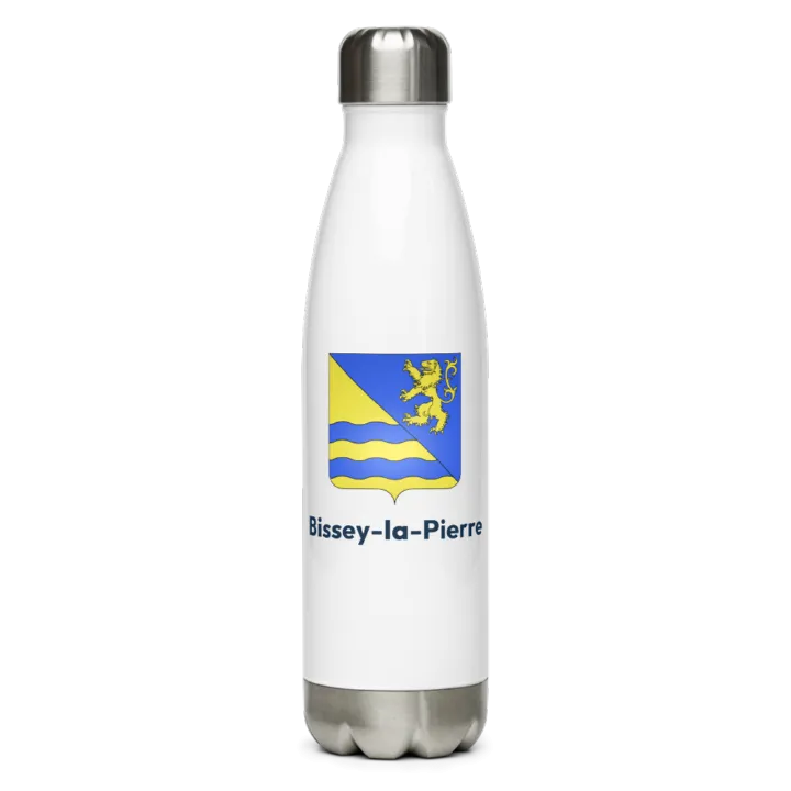Gourde inox — blason de Bissey-la-Pierre