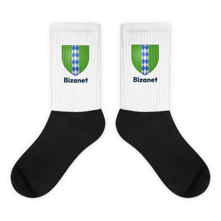 Chaussettes — blason de Bizanet
