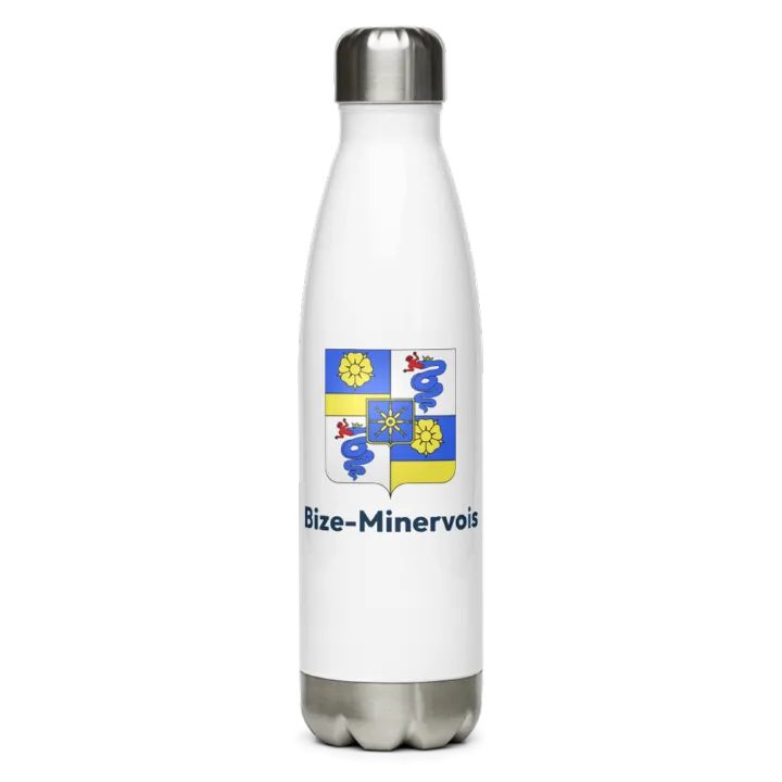 Gourde inox blason de Bize-Minervois