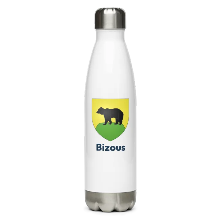 Gourde inox — blason de Bizous