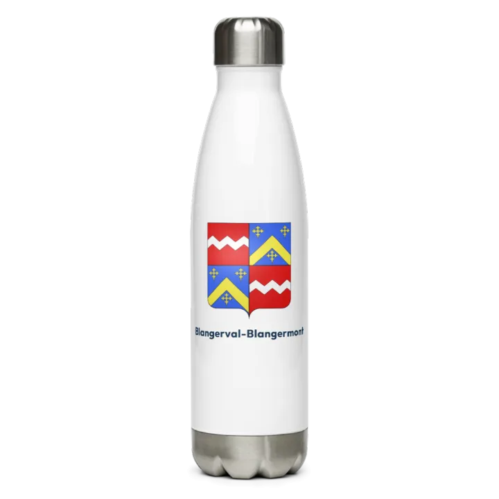 Gourde inox — blason de Blangerval-Blangermont