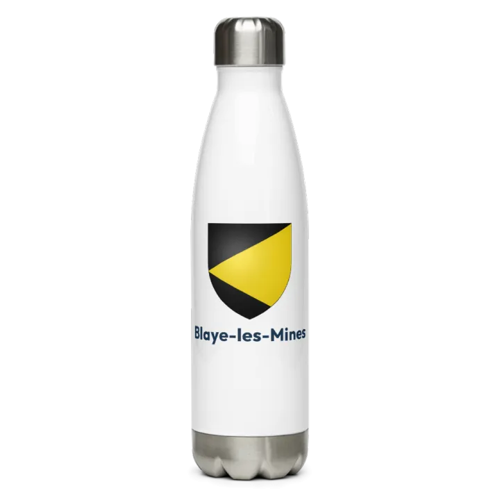 Gourde inox — blason de Blaye-les-Mines