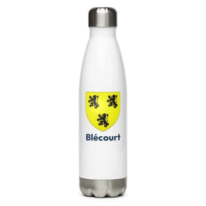 Gourde inox blason de Blécourt