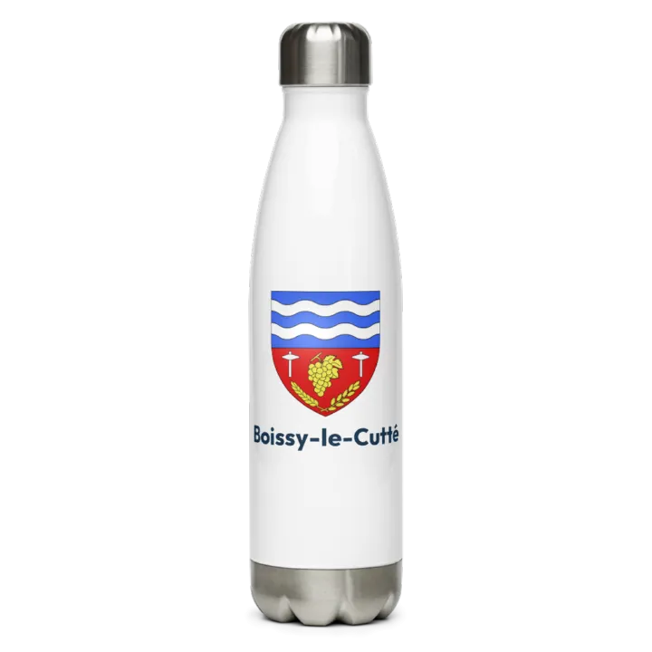 Gourde inox — blason de Boissy-le-Cutté