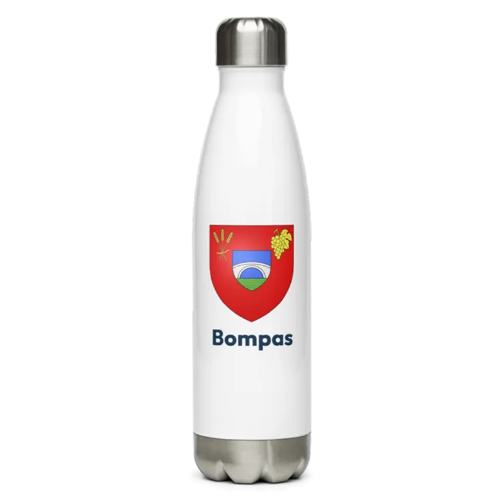 Gourde inox blason de Bompas