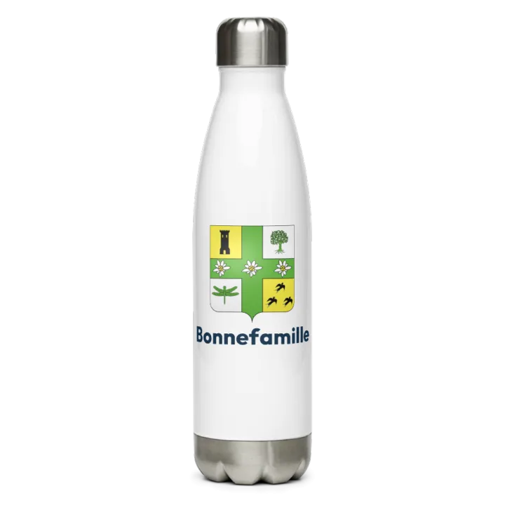 Gourde inox blason de Bonnefamille