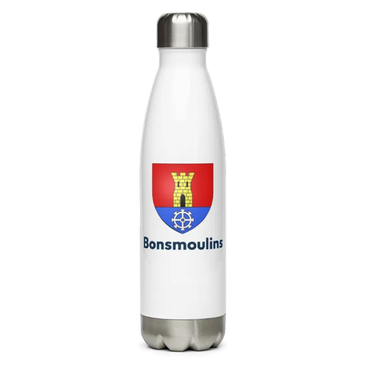 Gourde inox blason de Bonsmoulins