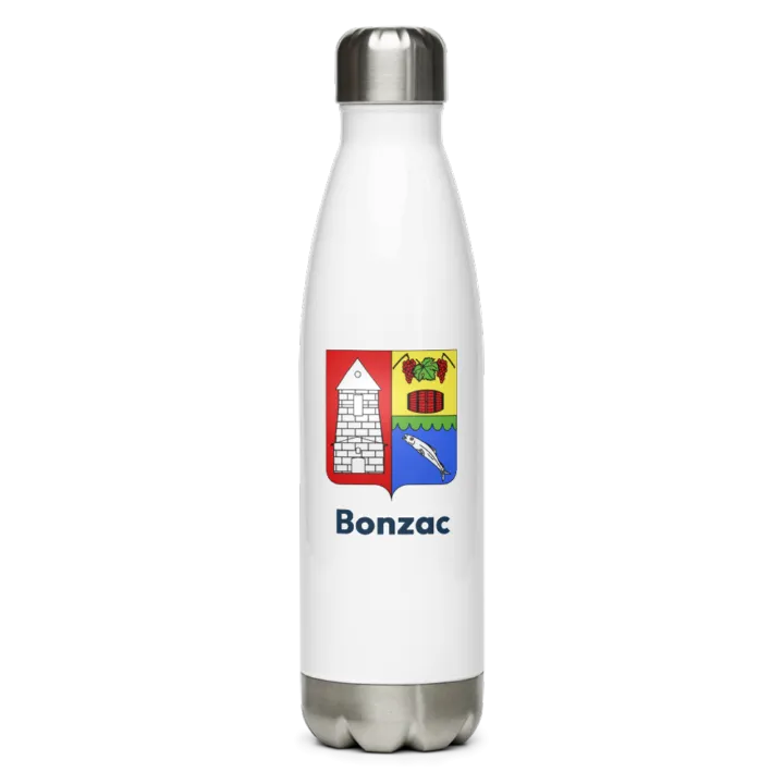 Gourde inox blason de Bonzac