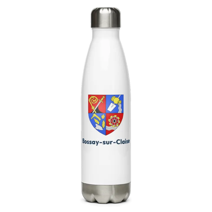 Gourde inox — blason de Bossay-sur-Claise