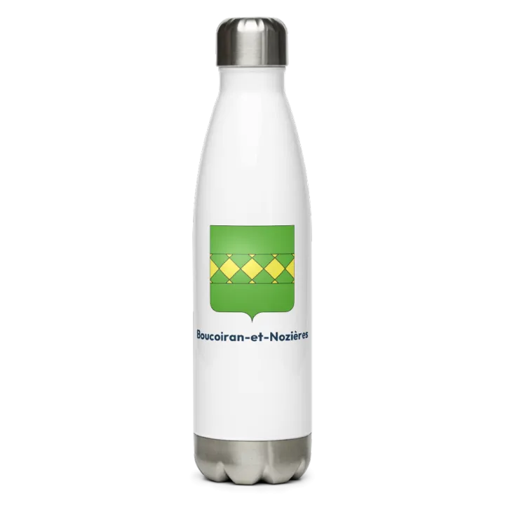 Gourde inox blason de Boucoiran-et-Nozières