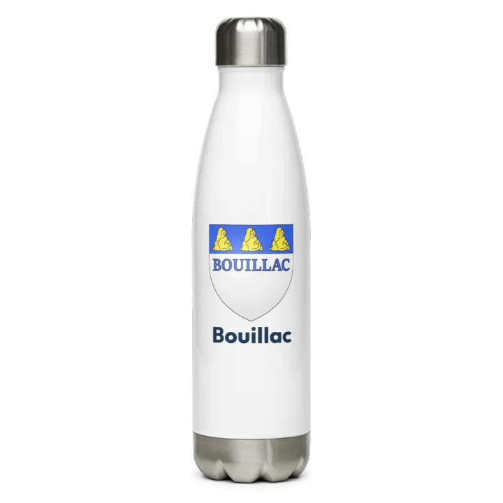 Gourde inox — blason de Bouillac