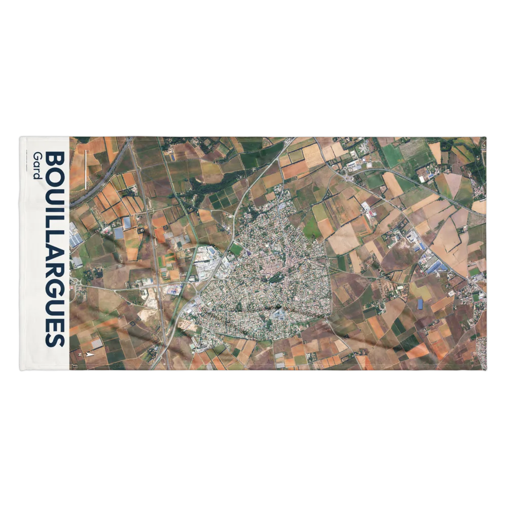 Serviette cartographique — carte de Bouillargues
