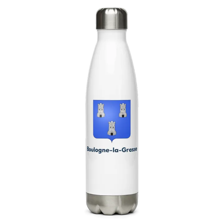 Gourde inox blason de Boulogne-la-Grasse