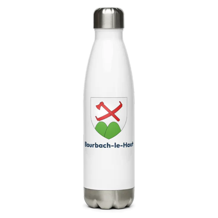 Gourde inox blason de Bourbach-le-Haut