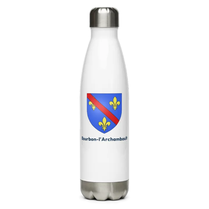 Gourde inox blason de Bourbon-l'Archambault