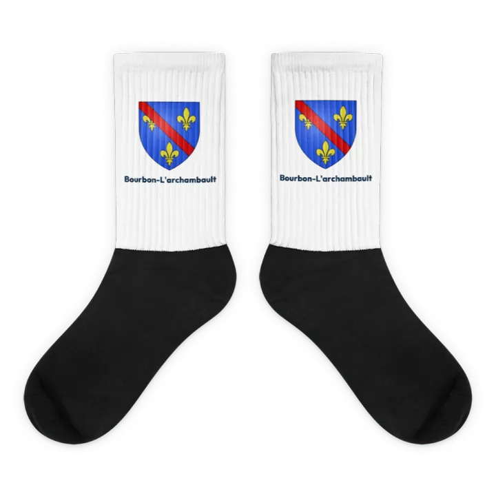 Chaussettes — blason de Bourbon-l'Archambault