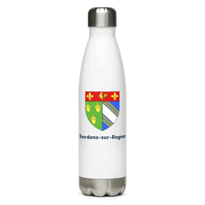 Gourde inox blason de Bourdons-sur-Rognon