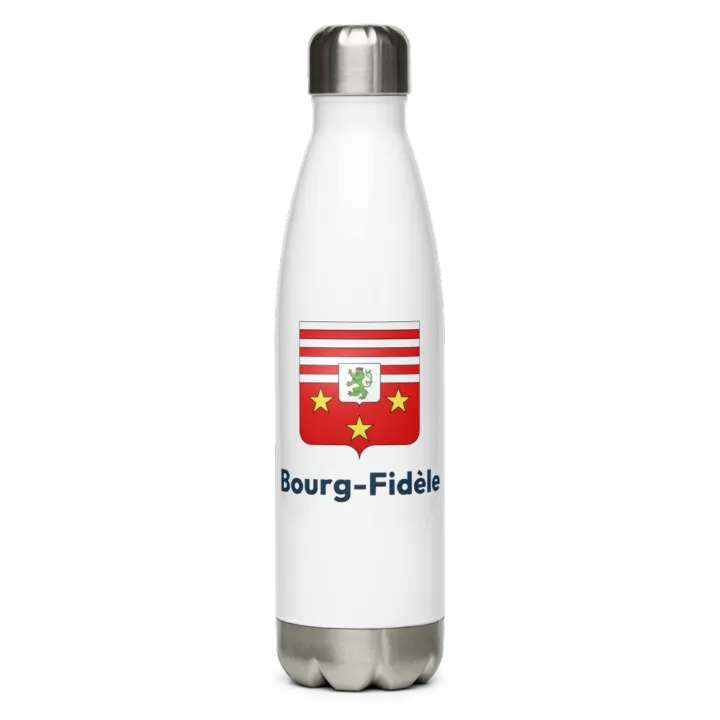 Gourde inox — blason de Bourg-Fidèle