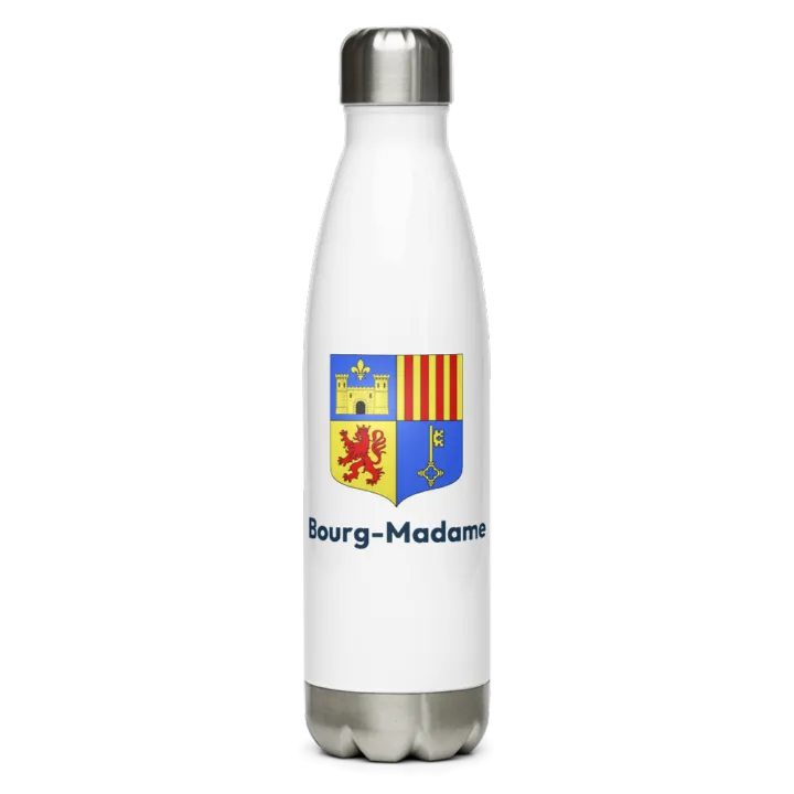 Gourde inox — blason de Bourg-Madame