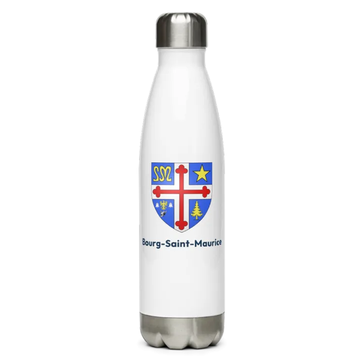 Gourde inox — blason de Bourg-Saint-Maurice
