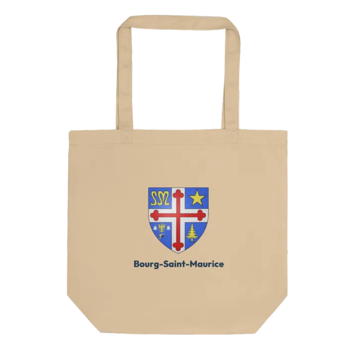 Tote bag coton bio — blason de Bourg-Saint-Maurice