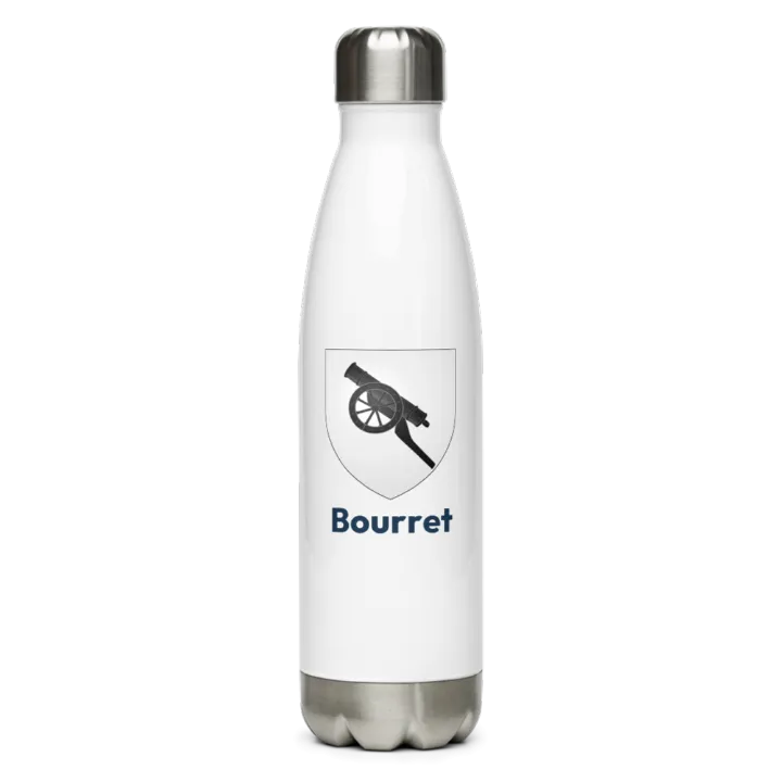 Gourde inox blason de Bourret