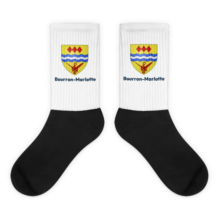 Chaussettes — blason de Bourron-Marlotte