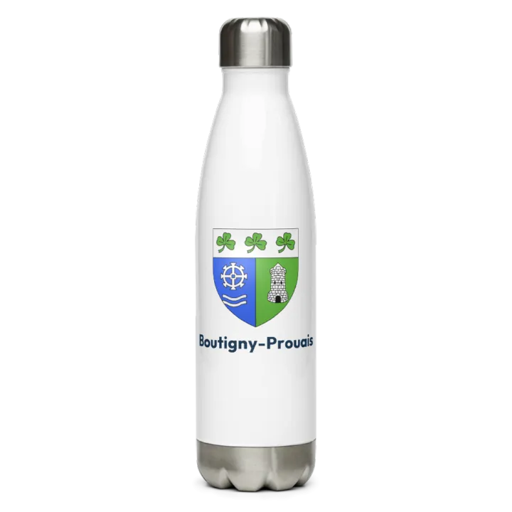 Gourde inox — blason de Boutigny-Prouais